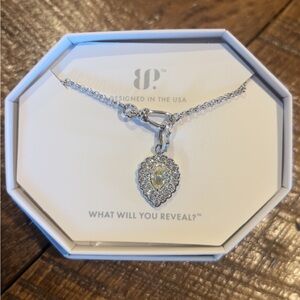 Elegant Silver Necklace with Lemon Gemstone by BP